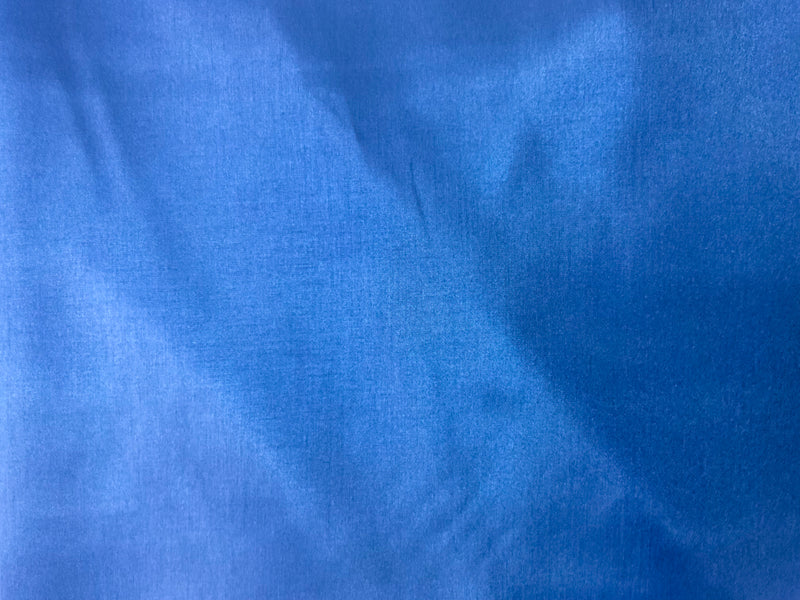 Blue Poly China Silk Solid Lining Woven Fabric