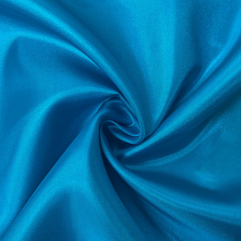 Ceulean Blue Poly China Silk Solid Lining Woven Fabric