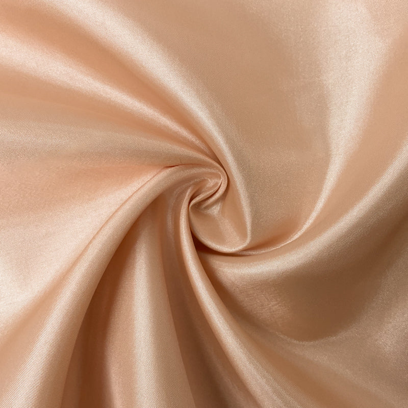 Light Beige Poly China Silk Solid Lining Woven Fabric