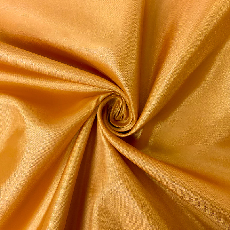 Orange Poly China Silk Solid Lining Woven Fabric