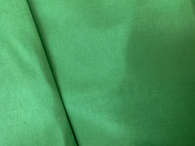 Green Poly China Silk Solid Lining Woven Fabric