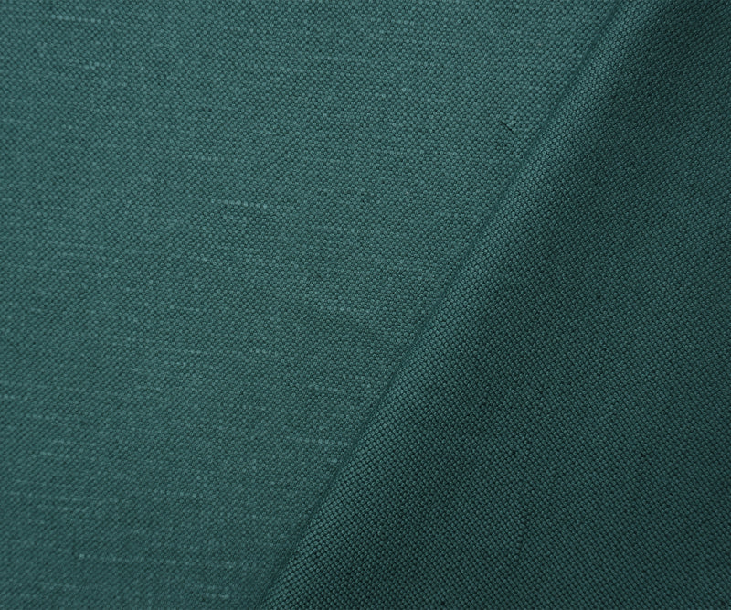 Dark Green PKaufmann Cotton-Linen Fulton Canvas Decorating Fabric