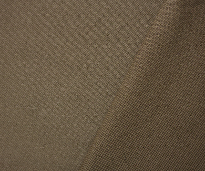 Brown PKaufmann Cotton-Linen Fulton Canvas Decorating Fabric
