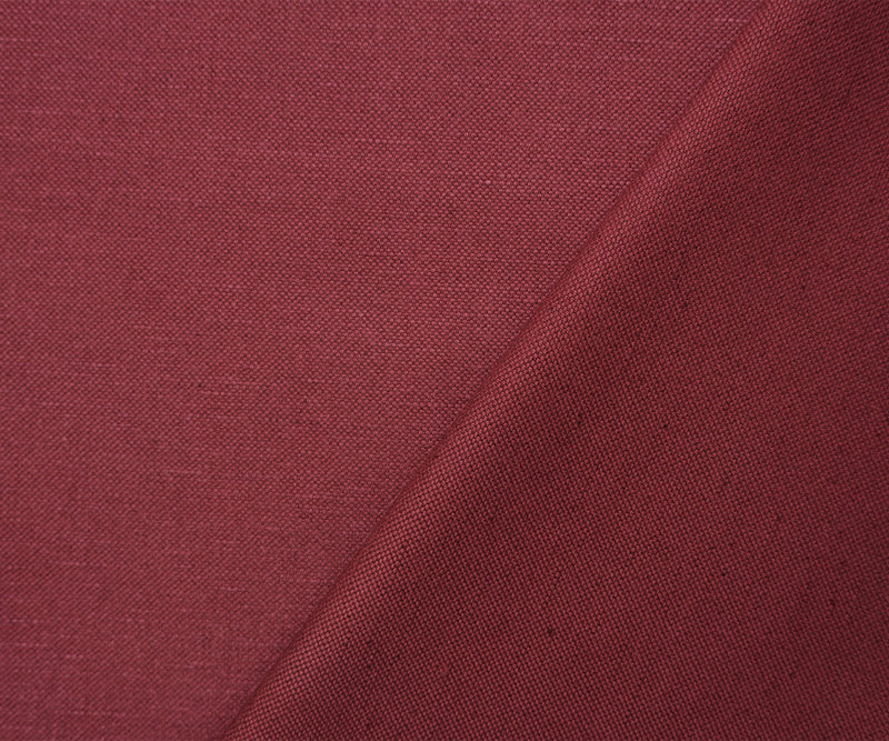 Deep Red PKaufmann Cotton-Linen Fulton Canvas Decorating Fabric