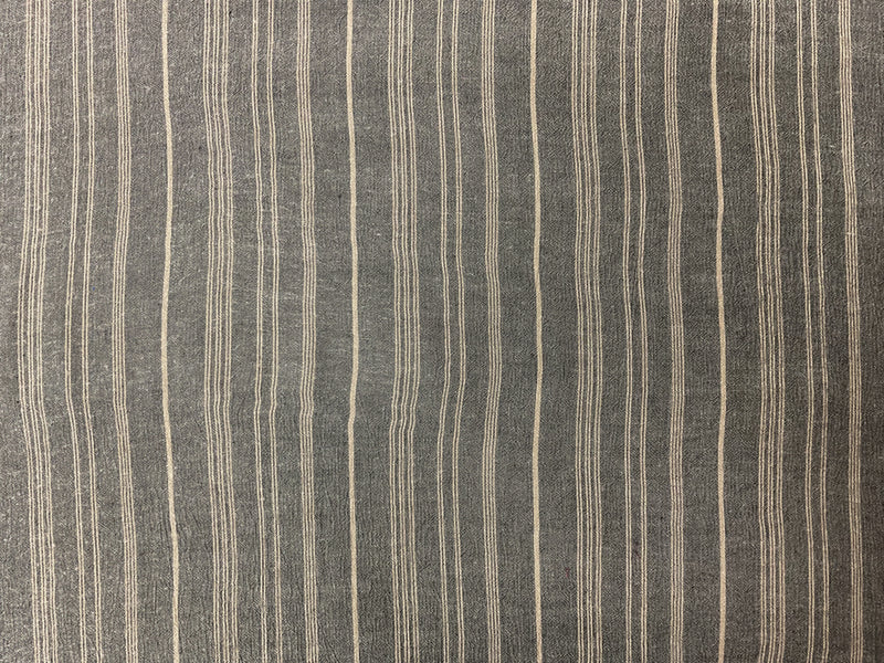 Black-Beige Rayon Stripe Crepon Woven Fabric