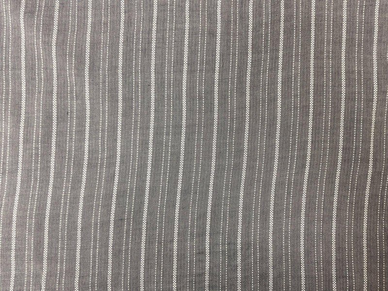 Deep Blue-White Rayon Stripe Dobby Woven Fabric