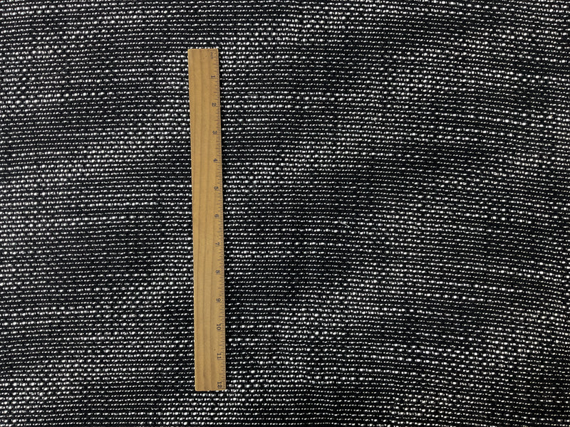 Black-White Acrylic Poly Stripe Texture Dobby Woven Fabric