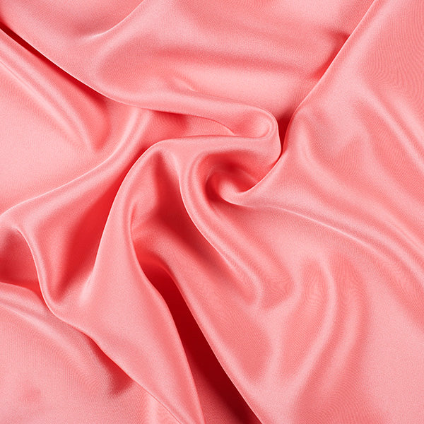 Runway Silks Coral Orange Silk Crepe de Chine Fabric - Reorderable
