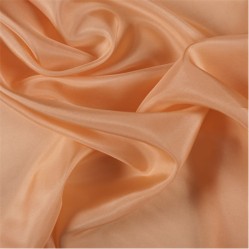 Runway Silks Light Orange Silk Crepe de Chine Fabric - Reorderable