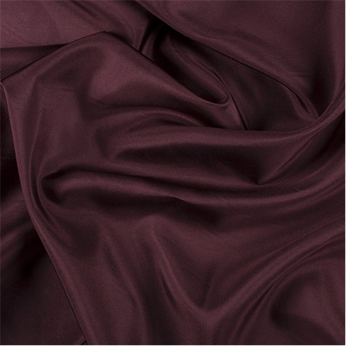 Runway Silks Dark Brick Red Silk Crepe de Chine Fabric - Reorderable