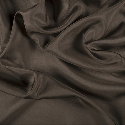 Runway Silks Olive Brown Silk Crepe de Chine Fabric - Reorderable