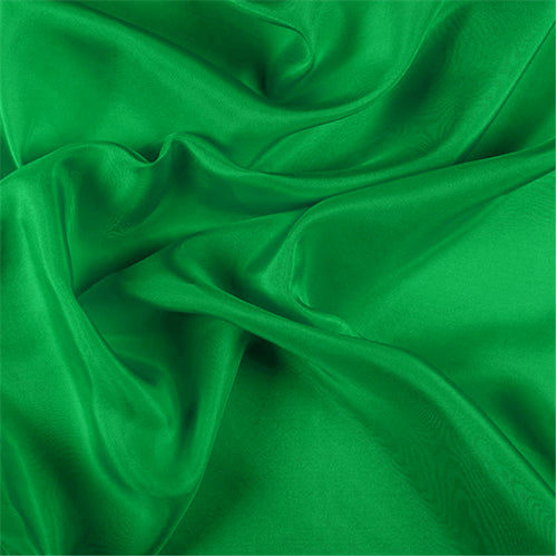 Runway Silks Green Silk Crepe de Chine Fabric - Reorderable