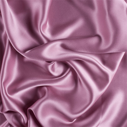 Runway Silks Rose Pink Stretch Silk Charmeuse Fabric - Reorderable