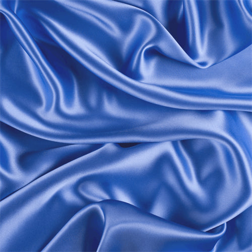 Runway Silks Periwinkle Stretch Silk Charmeuse Fabric - Reorderable