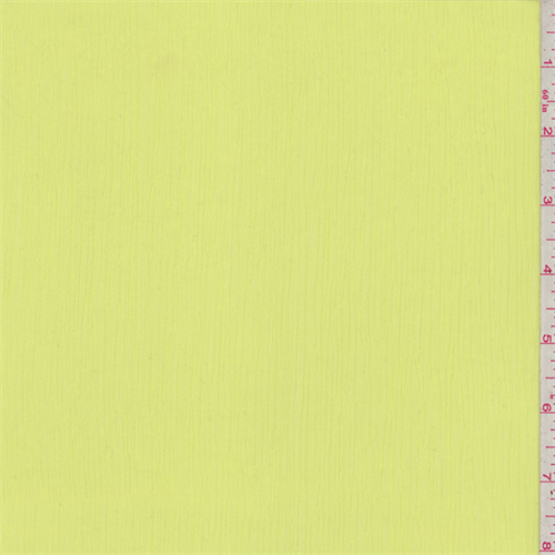 1 YD PC-Lemon Yellow Textured Chiffon Fabric