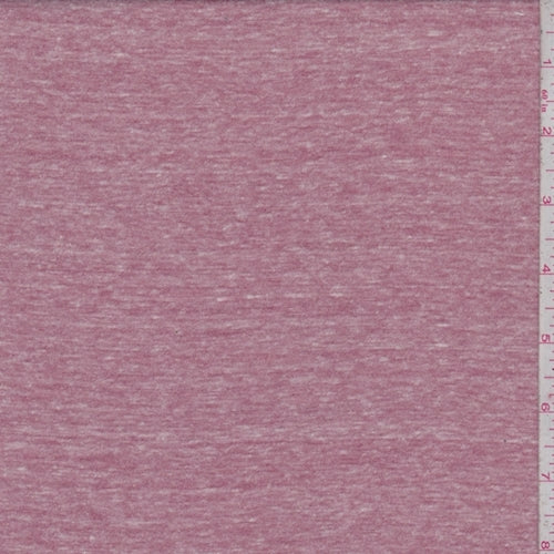 Dark Mauve Slub Jersey Knit Fabric