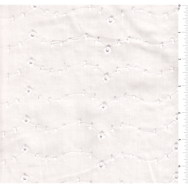 White Eyelet Fabric - Reorderable