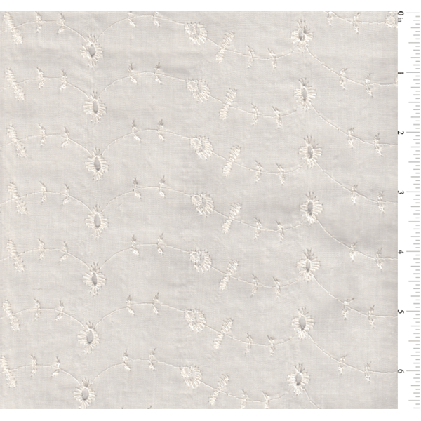 15 YD Bolt-Ivory Eyelet Fabric