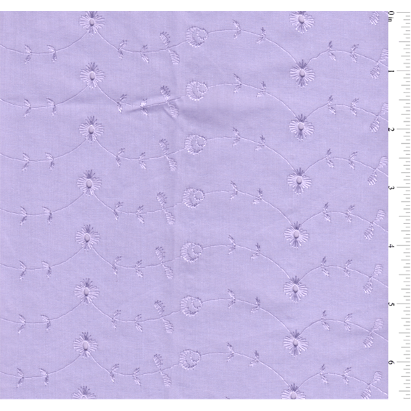 Lilac Eyelet Fabric - Reorderable