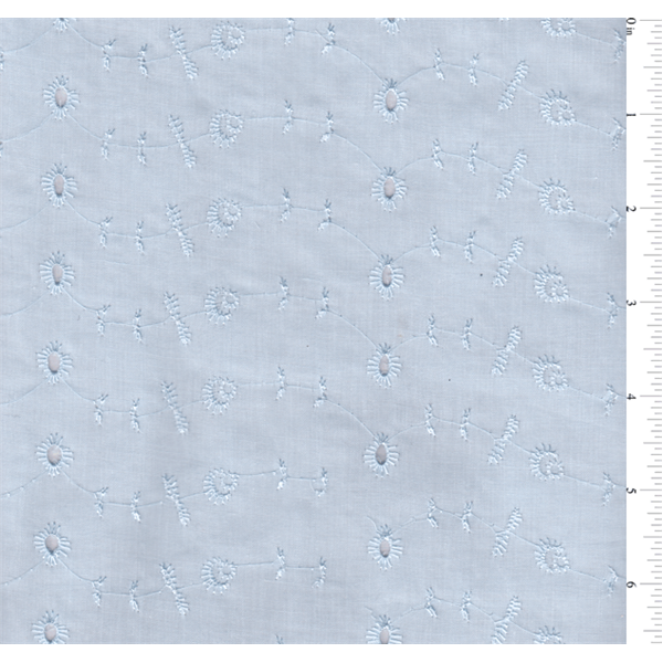 Blue Eyelet Fabric - Reorderable