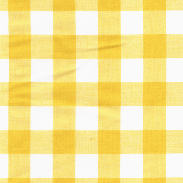 20 YD Bolt-Yellow 1 Inch Gingham Fabric