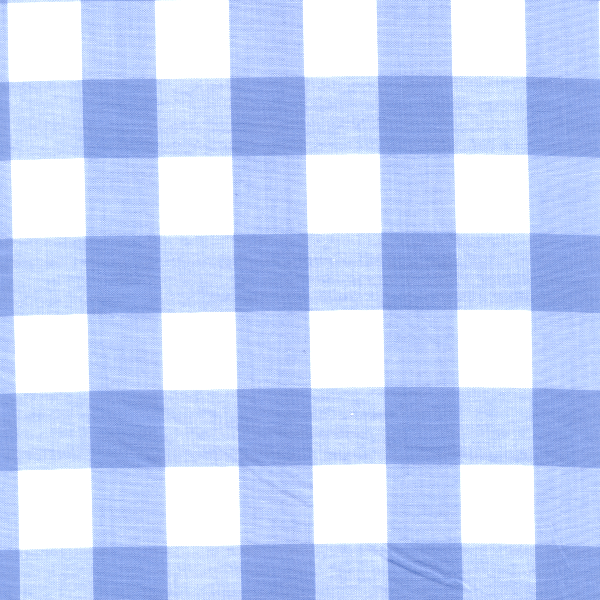 Blue 1 Inch Gingham Fabric - Reorderable