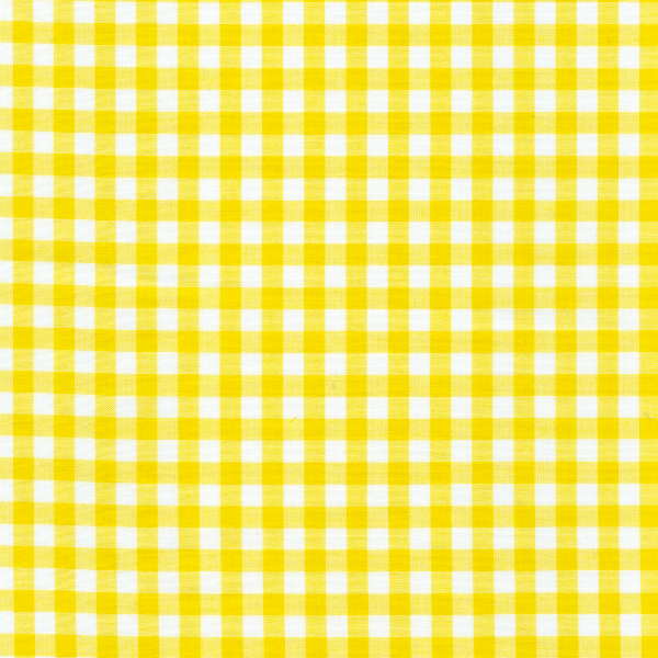 Yellow 1/4 Inch Gingham Fabric - Reorderable