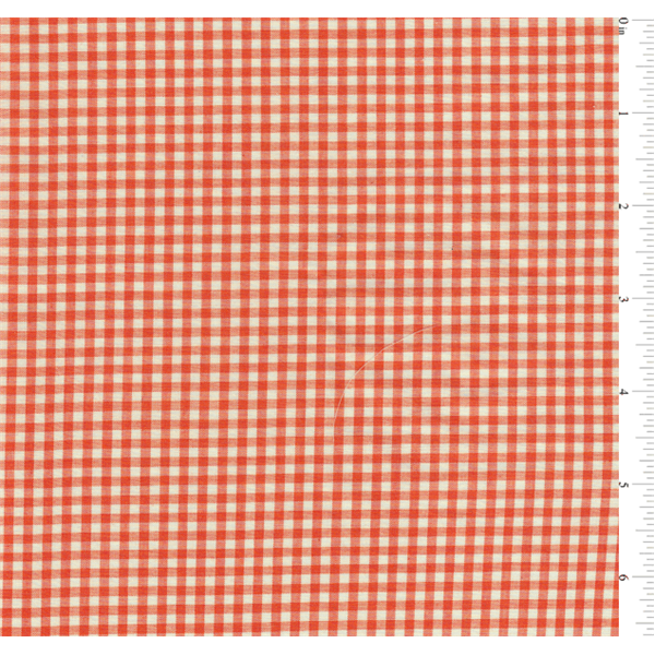 Orange 1/8 Inch Gingham Fabric - Reorderable