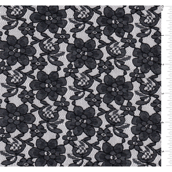 Black Lace Fabric - Reorderable