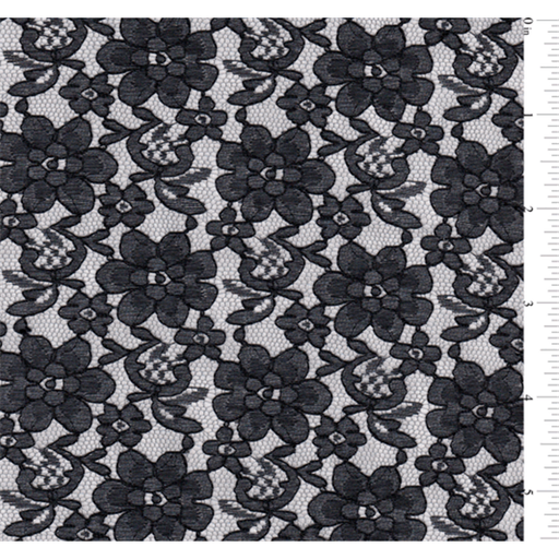 black lace dress fabric HALF Yard BLACK Lace 3D Fabric for Garments, Gowns, Costume Design