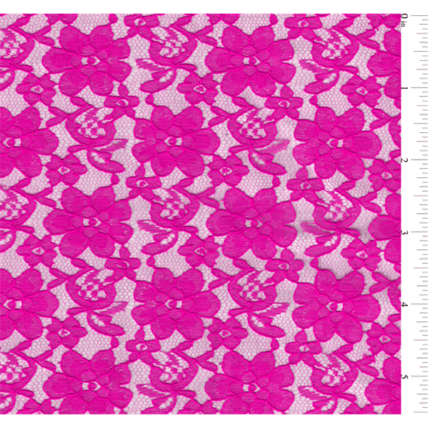 Fuschia Lace Fabric - Reorderable