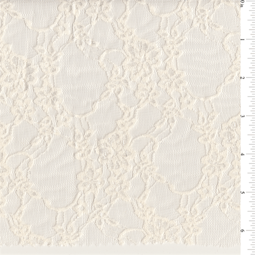 15 YD Bolt-Ivory Stretch Lace Fabric