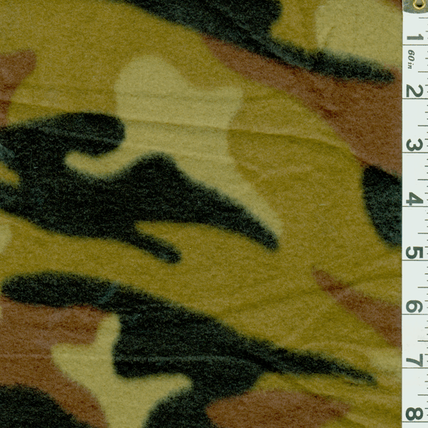 Camo Fleece Fabric - Reorderable