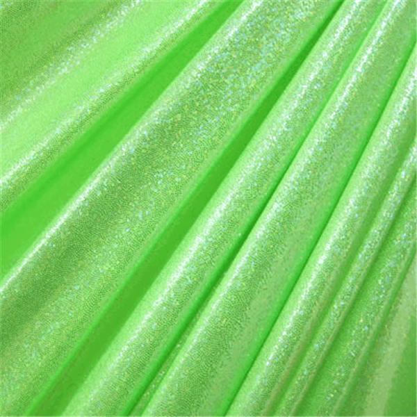 Silver/Lime Hologram Mini Dot Bolt Fabric