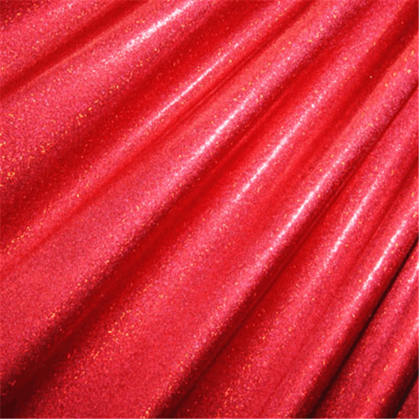 Red/Red Hologram Mini Dot Bolt Fabric