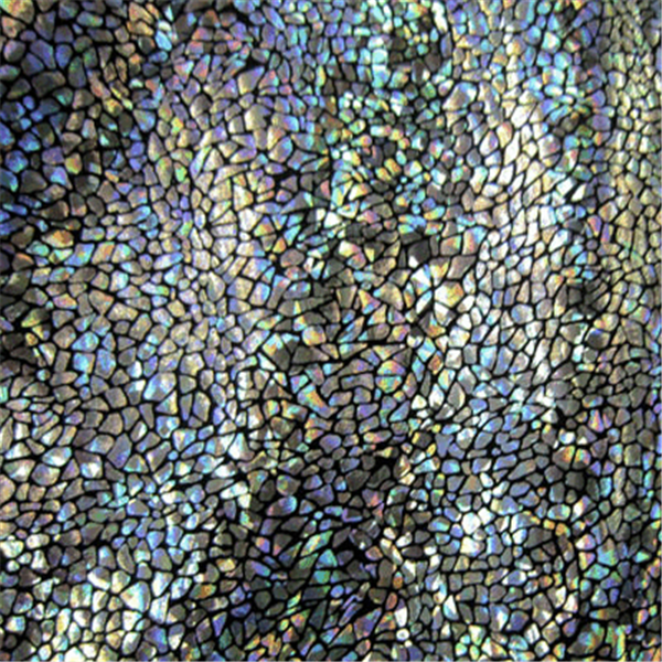 Black/Silver Hologram Spandex Bolt Fabric