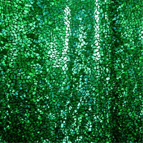 Black/Kelly Hologram Spandex Bolt Fabric