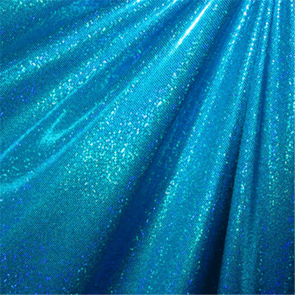 Turq/Turq Hologran Dot Bolt Fabric