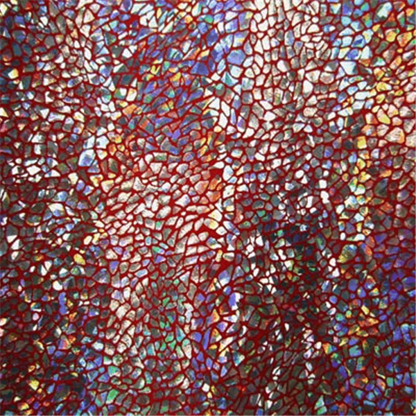 Red/Silver Hologram Spandex Bolt Fabric