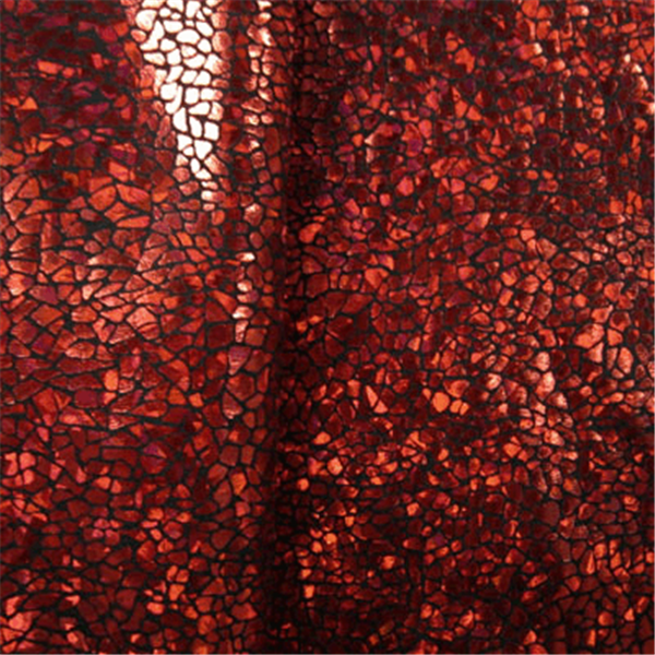 Black/Red Hologram Spandex Bolt Fabric