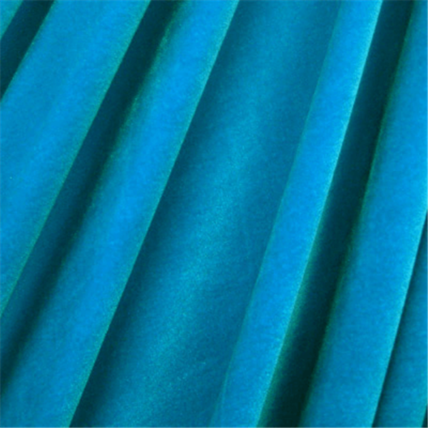 Turquoise Stretch Velvet Bolt Fabric
