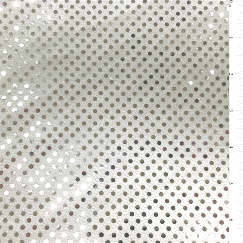 12 YD Bolt-White/Silver Sequin Knit Fabric