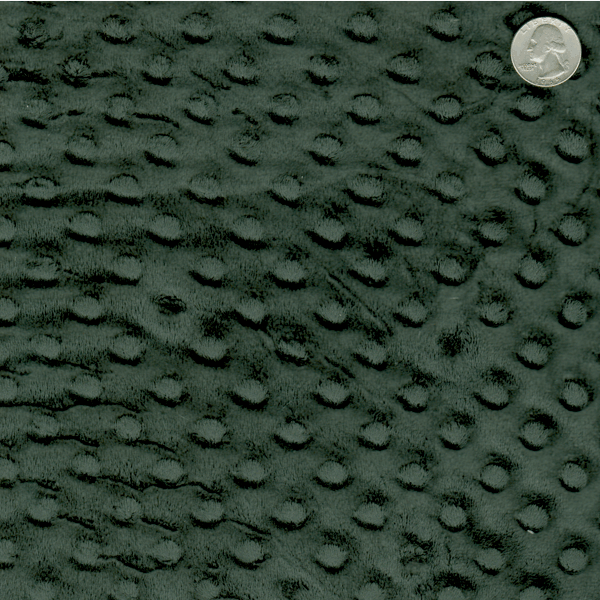 12 YD Bolt-Black Minky Dot Fabric