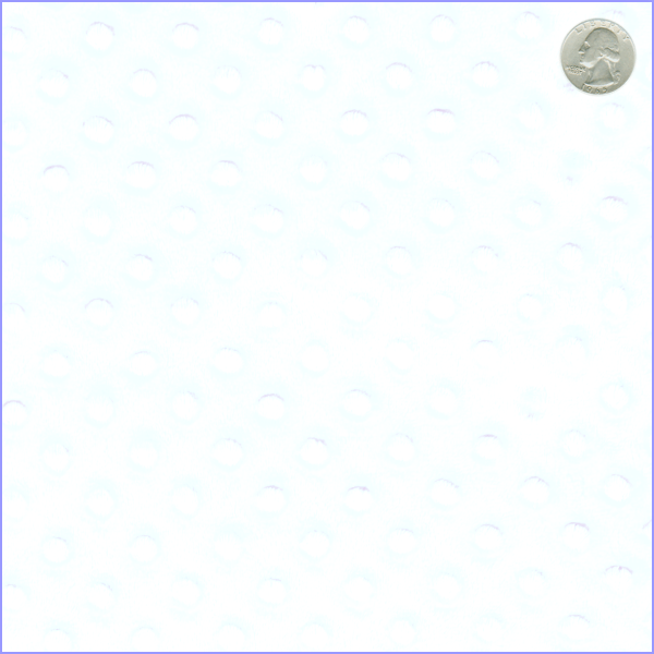 12 YD Bolt-White Minky Dot Fabric