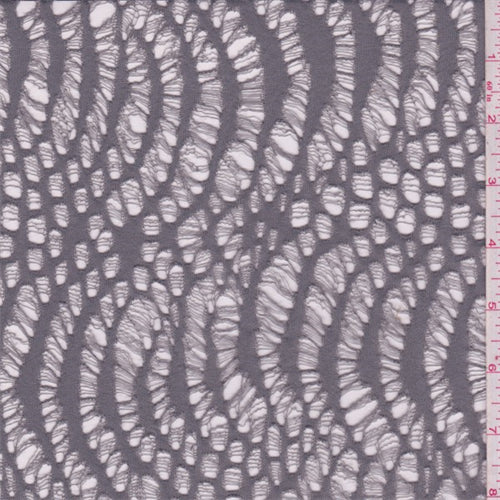 Lilac Geo Lace Fabric