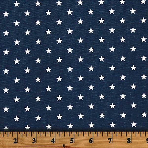 Mini Star Premier Navy Drapery Fabric by Premier Prints - 30 Yard Bolt ...