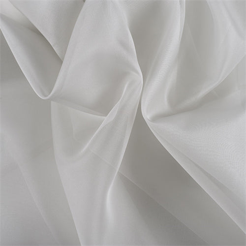 White Open Weave Silk Chiffon - Renaissance Fabrics
