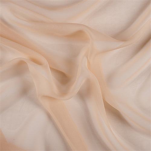 Runway Silks Peach Silk Chiffon Fabric