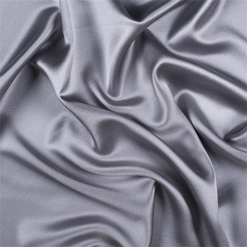 Runway Silks Light Gray Silk Charmeuse Fabric