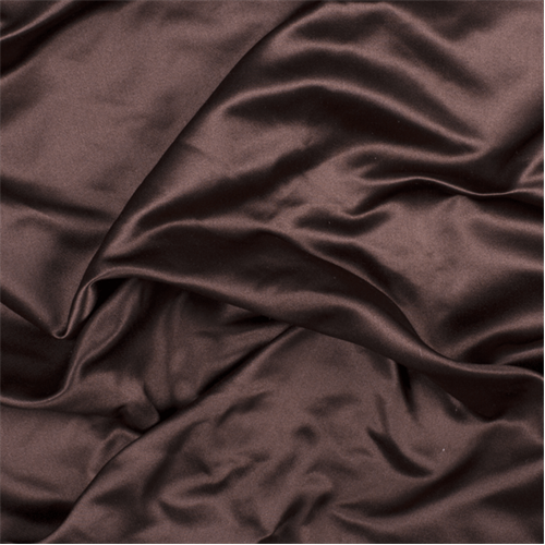 2 YD PC-Runway Silks Dark Brown Silk Duchess Satin Fabric - Reorderable